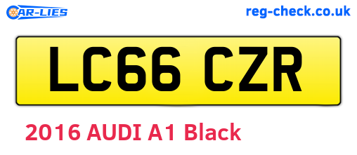 LC66CZR are the vehicle registration plates.