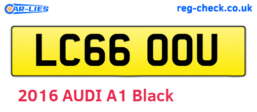 LC66OOU are the vehicle registration plates.