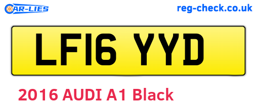 LF16YYD are the vehicle registration plates.