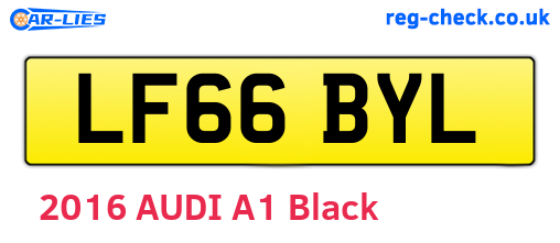 LF66BYL are the vehicle registration plates.