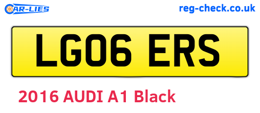 LG06ERS are the vehicle registration plates.