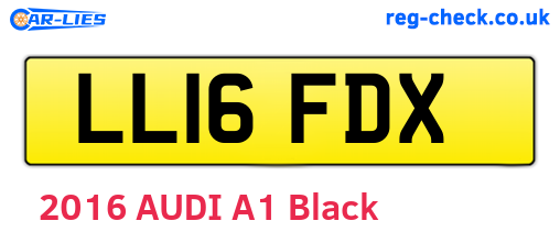 LL16FDX are the vehicle registration plates.