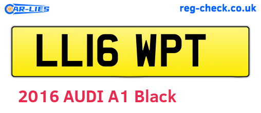 LL16WPT are the vehicle registration plates.