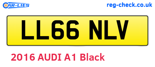 LL66NLV are the vehicle registration plates.