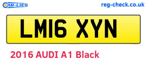 LM16XYN are the vehicle registration plates.