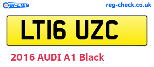 LT16UZC are the vehicle registration plates.