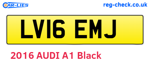 LV16EMJ are the vehicle registration plates.