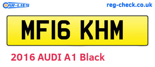 MF16KHM are the vehicle registration plates.