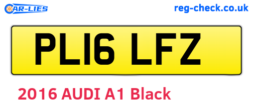 PL16LFZ are the vehicle registration plates.