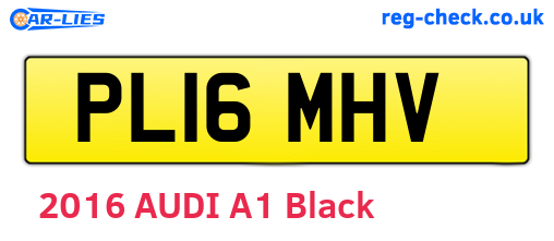 PL16MHV are the vehicle registration plates.