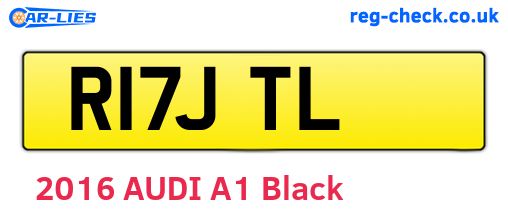 R17JTL are the vehicle registration plates.