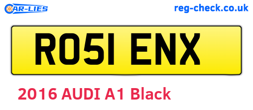 RO51ENX are the vehicle registration plates.