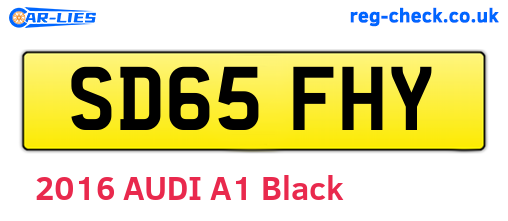 SD65FHY are the vehicle registration plates.
