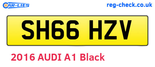 SH66HZV are the vehicle registration plates.