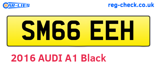 SM66EEH are the vehicle registration plates.