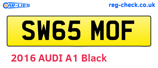 SW65MOF are the vehicle registration plates.
