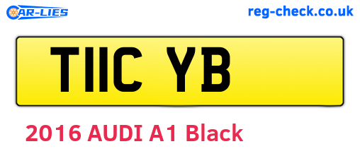 T11CYB are the vehicle registration plates.