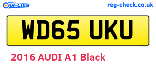 WD65UKU are the vehicle registration plates.