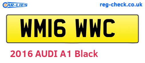 WM16WWC are the vehicle registration plates.
