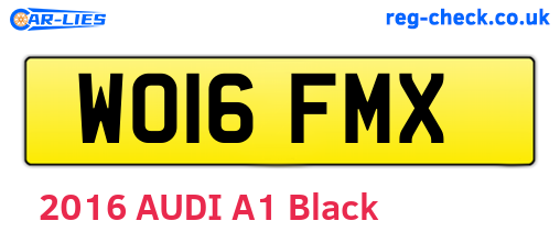 WO16FMX are the vehicle registration plates.