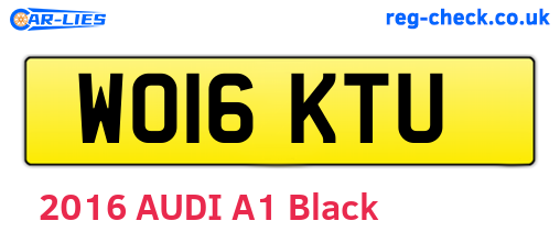WO16KTU are the vehicle registration plates.