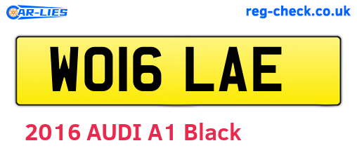 WO16LAE are the vehicle registration plates.