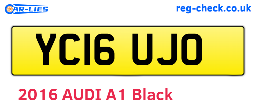 YC16UJO are the vehicle registration plates.