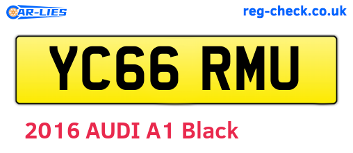 YC66RMU are the vehicle registration plates.