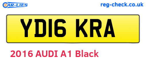 YD16KRA are the vehicle registration plates.