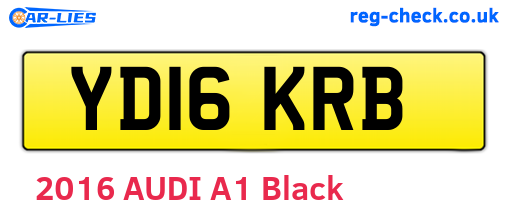 YD16KRB are the vehicle registration plates.