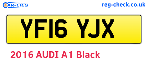 YF16YJX are the vehicle registration plates.