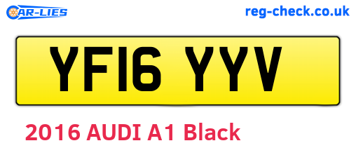 YF16YYV are the vehicle registration plates.
