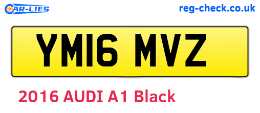 YM16MVZ are the vehicle registration plates.