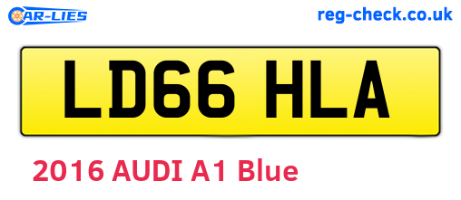 LD66HLA are the vehicle registration plates.