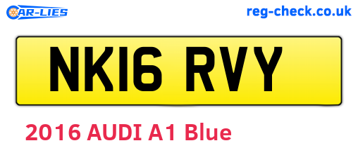NK16RVY are the vehicle registration plates.