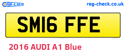 SM16FFE are the vehicle registration plates.