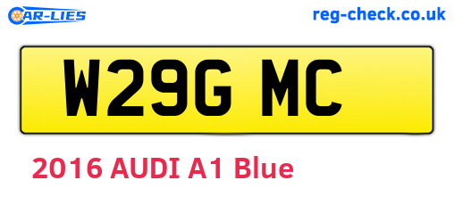 W29GMC are the vehicle registration plates.