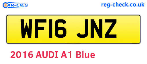 WF16JNZ are the vehicle registration plates.