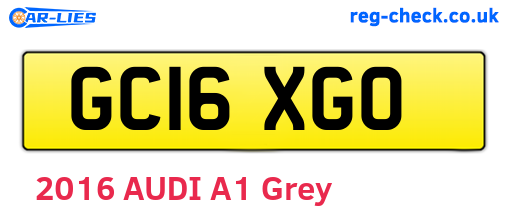 GC16XGO are the vehicle registration plates.