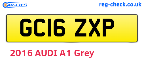 GC16ZXP are the vehicle registration plates.
