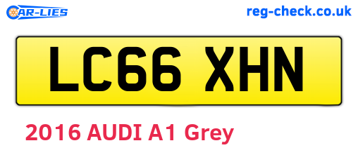 LC66XHN are the vehicle registration plates.