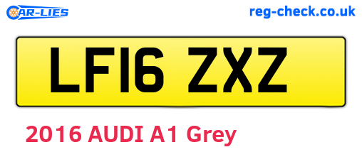 LF16ZXZ are the vehicle registration plates.