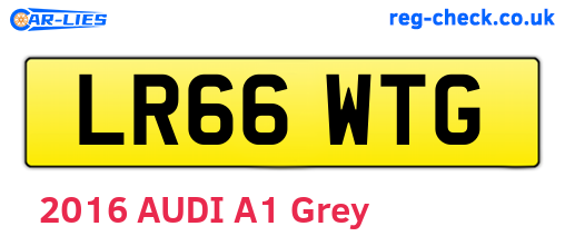 LR66WTG are the vehicle registration plates.