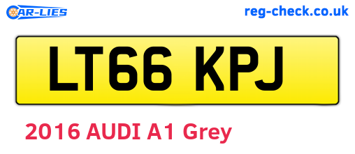 LT66KPJ are the vehicle registration plates.