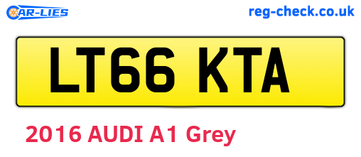 LT66KTA are the vehicle registration plates.