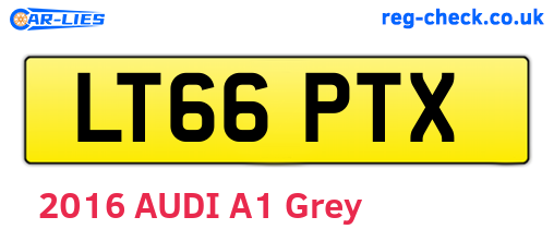 LT66PTX are the vehicle registration plates.