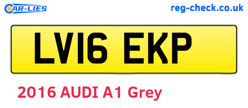 LV16EKP are the vehicle registration plates.