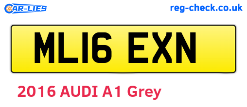 ML16EXN are the vehicle registration plates.