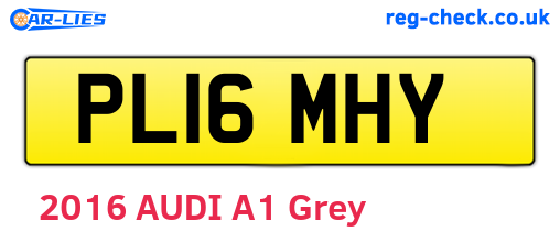 PL16MHY are the vehicle registration plates.