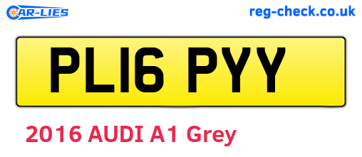 PL16PYY are the vehicle registration plates.